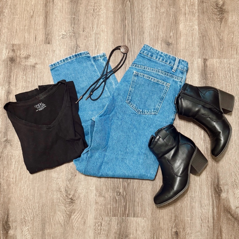 SHEIN solid straight-leg jean